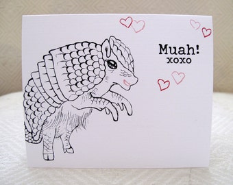 Love  Armadillo Greeting Card