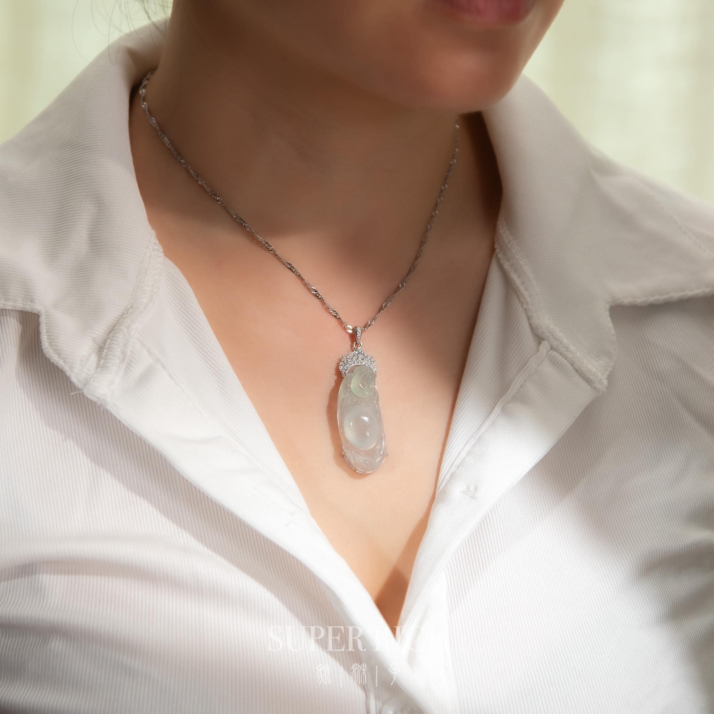 彫刻された翡翠仏ペンダント | S925シルバー、CZマウント - Etsy 日本