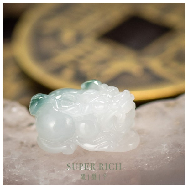 Custom Jadeite Pixiu Bracelet/Pendant with Selectable Cord 天然翡翠貔貅-Prosperity Wealth Charm, Feng Shui Energy, Lucky Protection Gift, Present