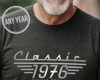 50th Birthday gift for men, 50th Birthday Shirt, Born in 1975 t-shirt, Classic Car Lover, 50th bday, Dad Birthday, Grandpa Turning fifty tee