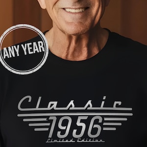 70th Birthday Shirt, Born in 1955 Classic Car Lover, Limited Edition Dad Birthday Gift T Shirt, Grandpa Turning Seventy, man birthday gift