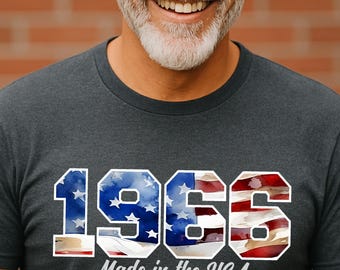 60th Birthday Shirt, Born in 1966 Made in the USA, Vintage American Flag Dad Birthday Gift T Shirt, Grandpa Turning Sixty, man birthday gift