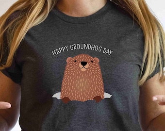 Groundhog Day T Shirt,  Ground Hog Day, Woodchuck, Punxsutawney Phil