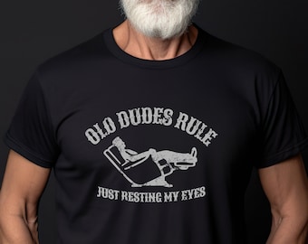Funny Dad Shirt, Just Resting My Eyes Shirt for Grandpa, Old Guy T, Father's Day gift for dad, grandpa, pap, pappy, papa, uncle, husband
