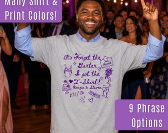 Alternative Garter Toss Shirt for Wedding Reception Game Giveaways Funny Wedding Toss Shirt, Personalized Reception Favor Gifts