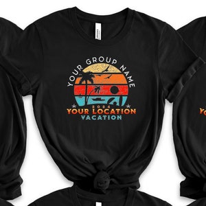 Family Vacation Shirts, Matching Beach Vacation apparel, Custom Family Trip, Sisters getaway, Summer Vacation, Surprise Trip Shirt