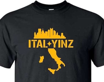 Yinz T-shirt, Ital Yinz shirt, Italian Pittsburgh shirt, Pittsburghese shirt, Yinz, Yinzer, Pittsburgh, It&#39;s a Burg thing, Italy