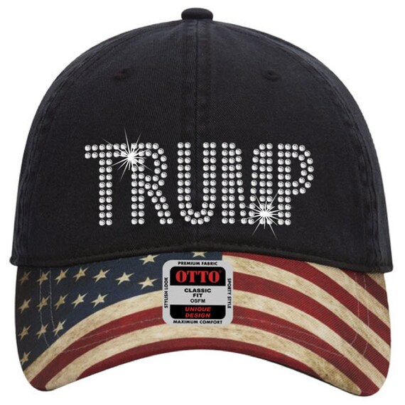 Trumplican trucker hat rhinestone star Rhinestone Star Mexican Cap #RhinestoneHat #BlingCap  main image 3