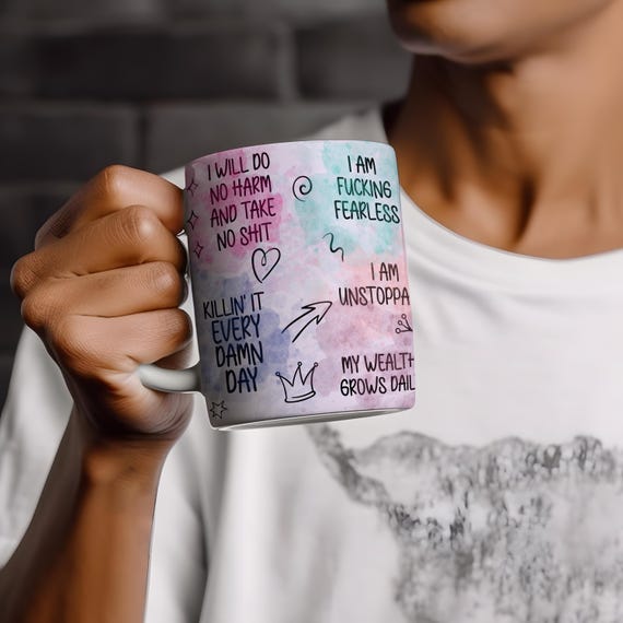 Mental Health mug Daily Affirmations coffee cup 15oz Daily affirmations mug gift for her best friend coworker giftful mug mothers day gift