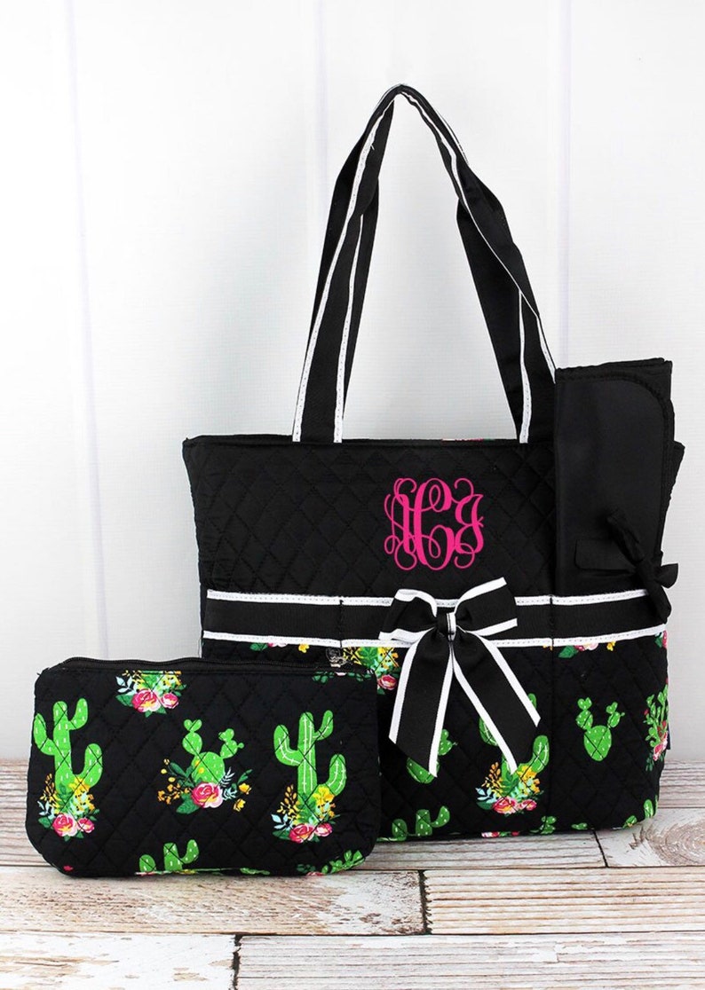 cactus diaper bag
