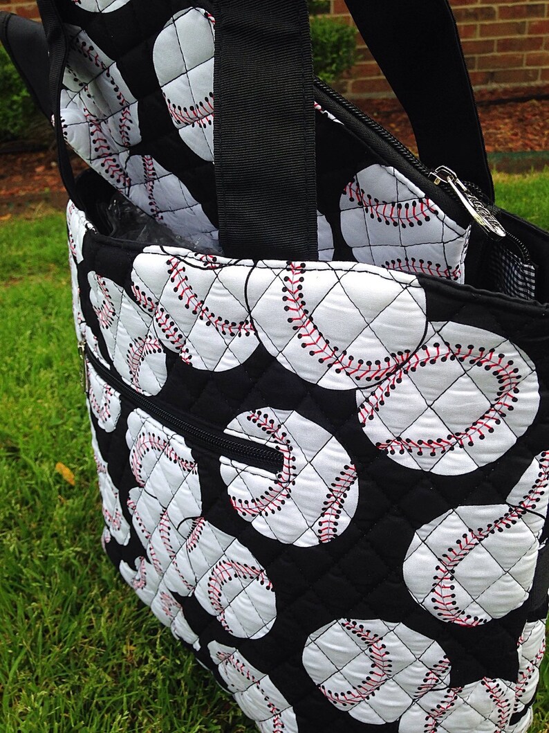 Baseball Diaper Bag Quilted Diaper Bag Personalized Diaper Etsy