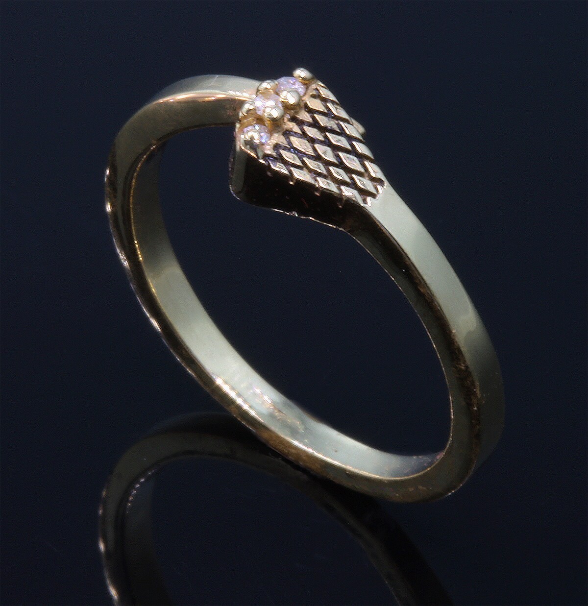 Vintage Diamond Horseshoe and 14k Gold Ring