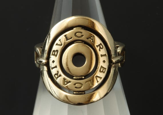 Vintage Bulgari Astrale Cerchi (astral circle) 18K yellow gold ring, statement estate jewelry, circles, luxury item, gift for anyone