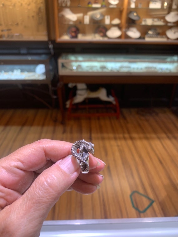 Handmade Sterling Silver Lizard Ring, amphibian, … - image 8