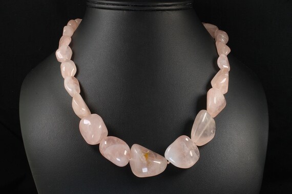 Big Bold Chunky Rose Quartz Natural 