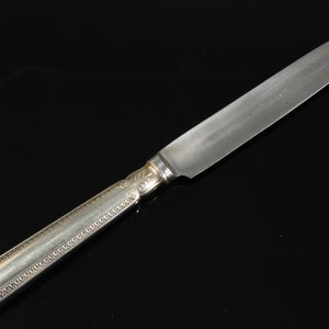 Vintage Set von 8 Buccellati Empire-Impero Muster Sterling Silber Messer, Geschirr, Essgeschirr, elegantes Essen, Besteck, Silber