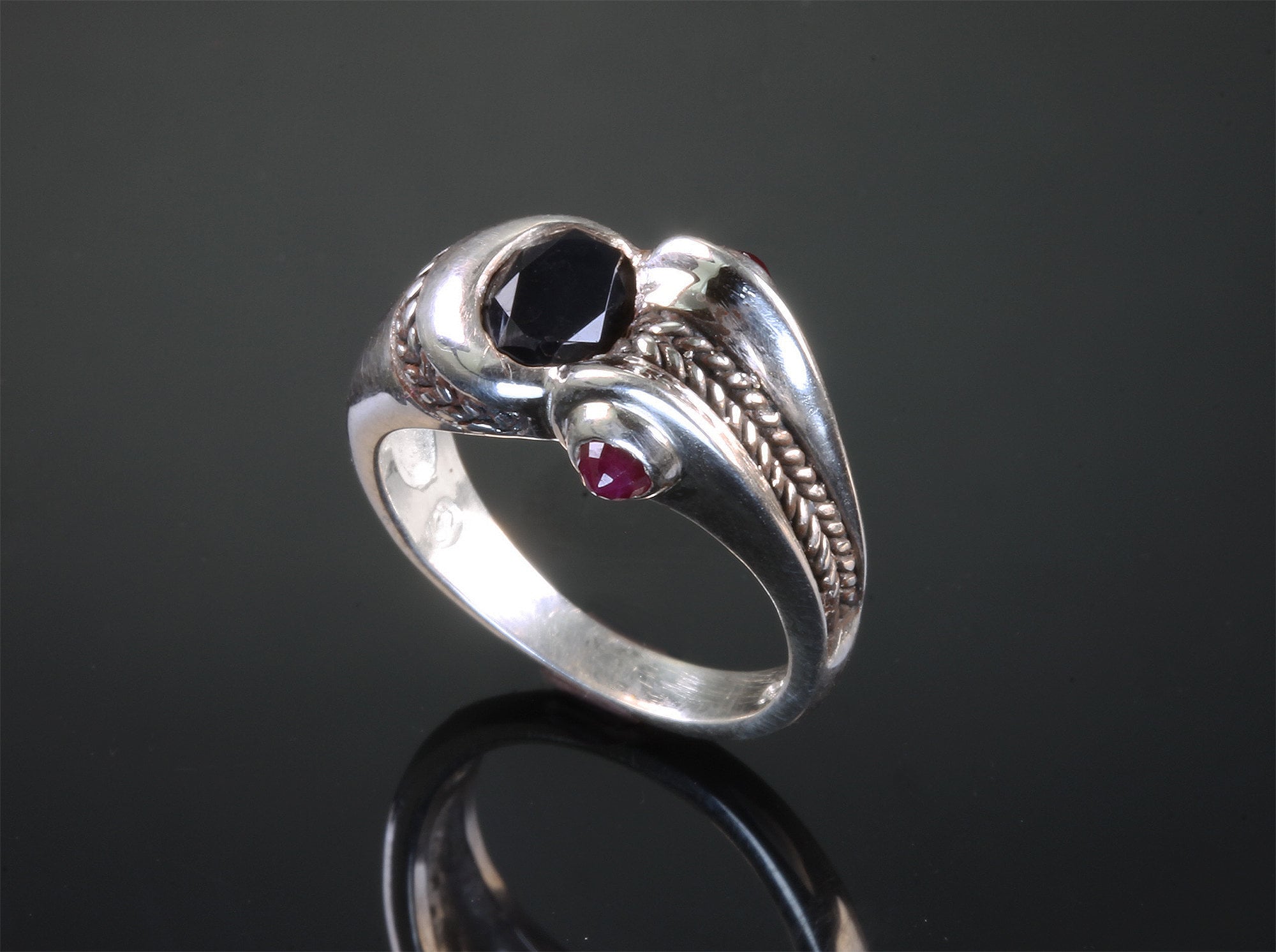 Sterling silver 2024 genuine ruby ring