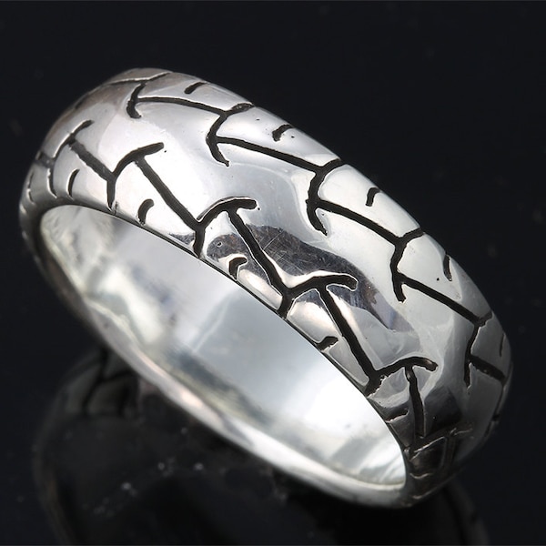 Sterling Silver Motorcycle Wheel Ring by Cavallo Fine Jewelry