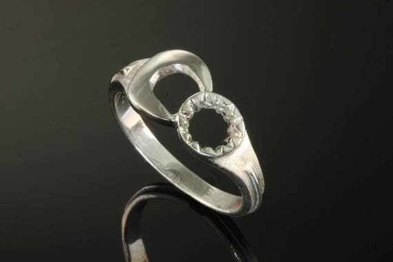 Our Handmade Sterling Silver Wrench Ring , plumber, mechanic, tool, gift idea, statement jewelry
