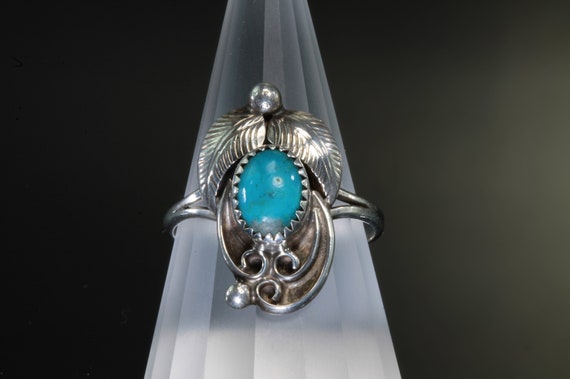 Vintage Manygoats sterling silver 925 turquoise ring, Native, Navajo, artisan jewelry, statement jewelry, everyday wear