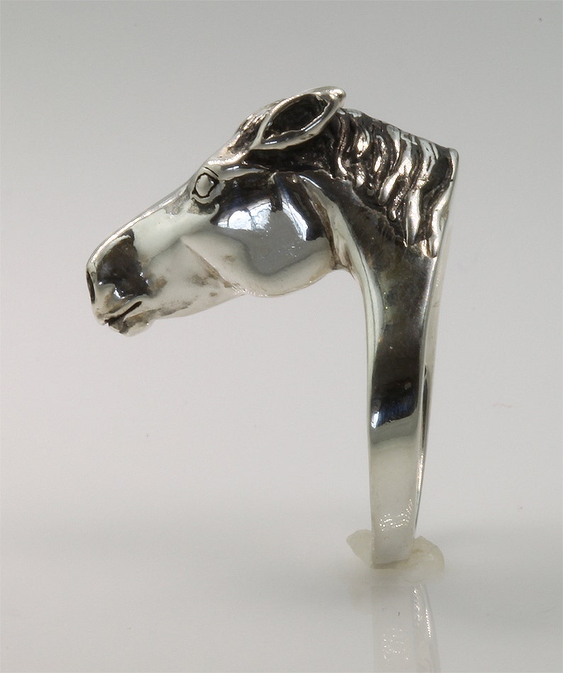 Sterling Silver Horse Head Ring 3 by Cavallo Fine Jewelry Etsy