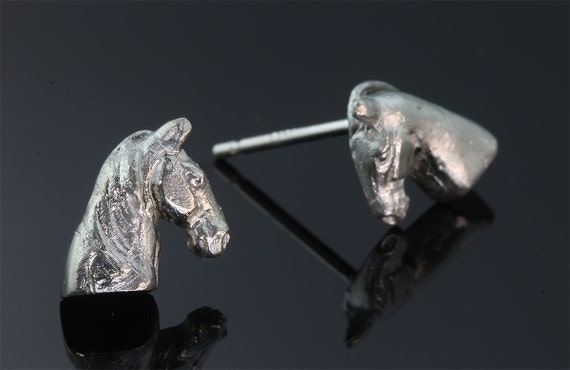 Sterling Silver Tennessee Walker Stud Earrings by Cavallo Fine Jewelry