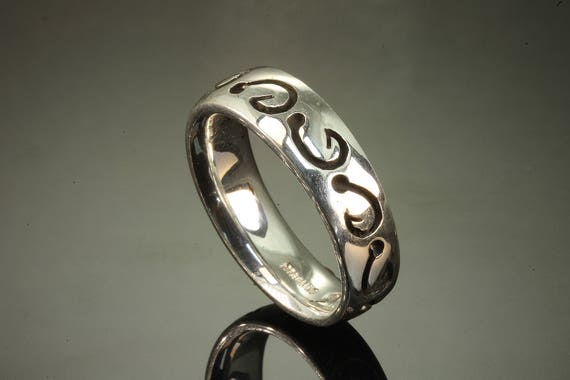 Sterling Silver Fish Hooks Band by Cavallo Fine Jewelry