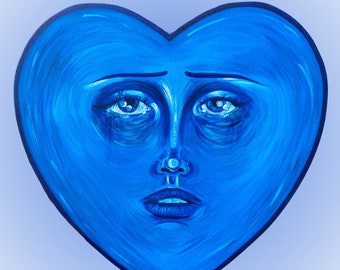 Impresión A4 Giclée de 'Feeling Blue'