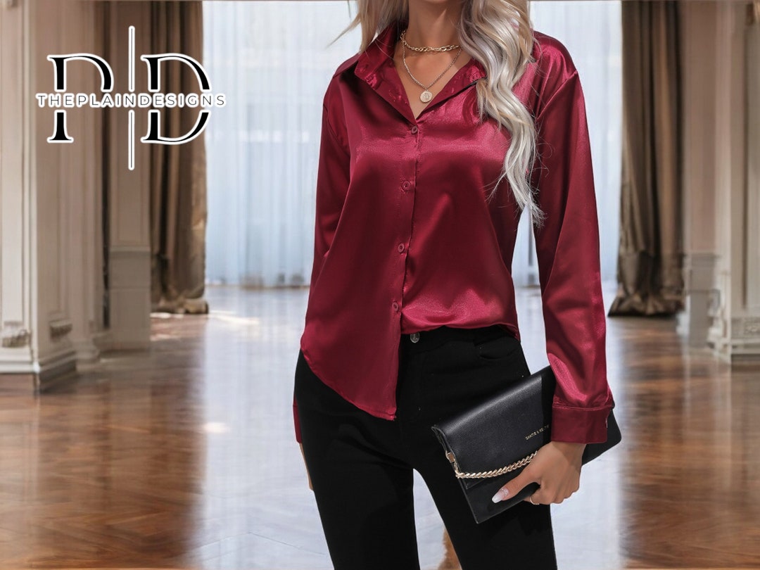 Solid Casual Chic Long Sleeve Blouse