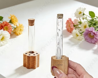Personalized Wood Cat Whisker Holder, Whisker Storage Box, Cat Hair Keepsake, Whisker Collector Vase, Perfect Gift for Cat Owners, Pet Gifts