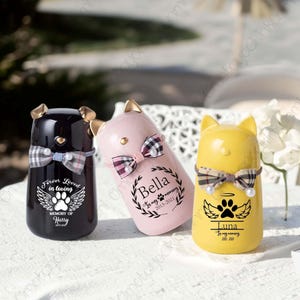 Personalized Pet Cat and Dog Urns, Ceramic Pet Urns, Customized Pet Urns, Personalized Cremation Urns,Pet Dog and Cat Urns,Pet Funeral Gifts