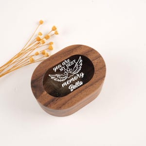 Personalized Pet Hair Memorial Box, Wooden Cat and Dog Hair Memorial Box, Funeral Condolence Gift, Dog and Cat Funeral Gift,Pet Funeral Gift