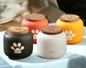 Personalized Pet Urns,Ceramic Pet Urns,Custom Pet Urns,Personalized Cremation Urns,Pet Dog and Cat Urns,Pet Funeral Gifts, Custom Name,Date