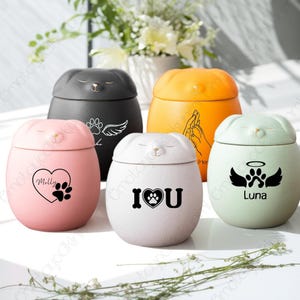 Personalized Pet Urns, Ceramic Dog Urns, Custom Pet Name Urns, Personalized Urns, Pet Dog Urns, Pet Funeral Gifts, Pet Keepsakes, Pet Gifts
