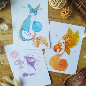 Illustration "Lapili", "Lapiroli", "Laeroli" -  carte postale A6