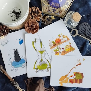 Illustrations "Les 4 Maisons" - format A6/A5
