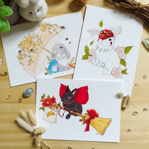 Illustration "Princesse des Esprits", "Merlin le magicien", "Esprit de la forêt"- Impression 5*7 Fine Art
