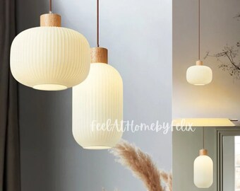 Classic Simple Japanese Ceiling Pendant Light For Living Room Bedroom Dining Room Home Decoration