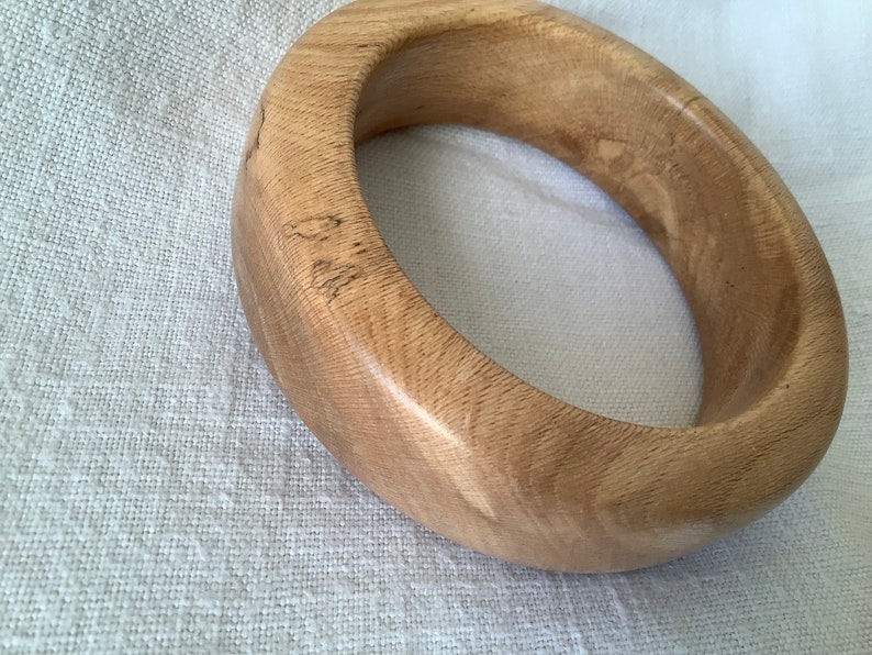 SALE English Beech Wooden Bangle image 4