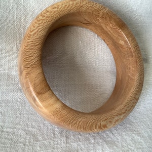 SALE English Beech Wooden Bangle image 6