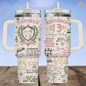 Boys Of Tommen 40oz Tumbler, Kavanagh 13 Drinkware Tumble, Tommen College Stainless Tumbler, Kavanagh 13 Tumbler, Bookish Tumbler Fanr