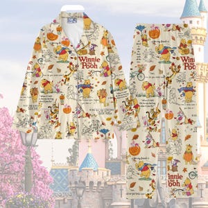 Winnie The Pooh Pajamas Set, Pooh Bear Pajamas, Disney Character  Pajamas, Tigger Women Pajamas, Piglet Pajamas For Party
