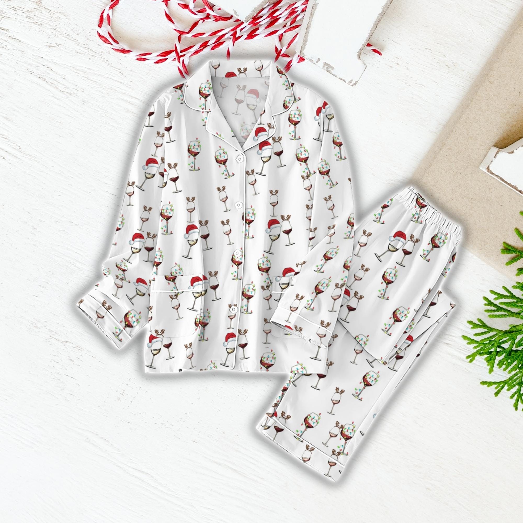 Wine Pajamas Etsy UK