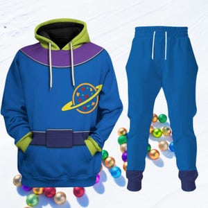 Little Green Aliens Costume Hoodie, Aliens Toy Story 3D Hoodie, Disney Cartoon Cosplay Hoodie, Aliens Jogger Pants, Disneyland Hoodie