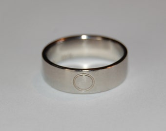 White Gold Eternity  Wedding Commitment Band