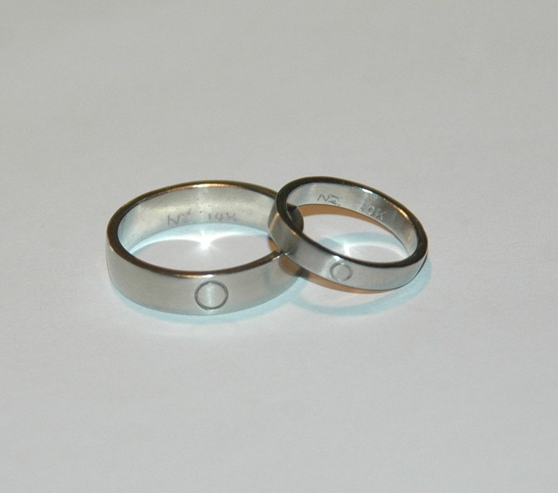 Anniversary Rings Sterling Silver Eternity Band Set, Promise rings, Commitment, Wedding image 4