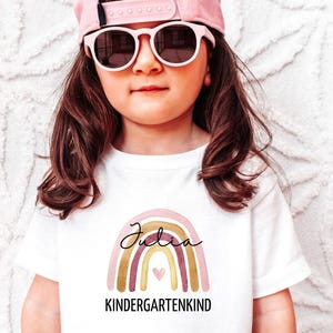 Personalized rainbow kindergarten shirt | Gift for kindergarten child for the start of kindergarten in 2025