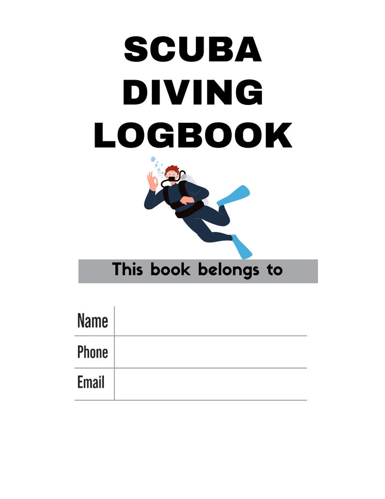 SCUBA DIVING LOGBOOK 6x9 - Etsy