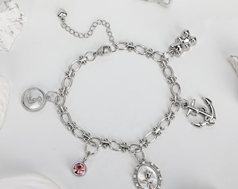 customizable silver charm bracelet, personalized charm bracelet, charm jewelry, silver bracelet, silver charm, charm bracelet, gifts for her