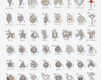 Wholesale silver charms in various styles | Single charms to add to bracelets or necklaces | DIY bracelet and necklace accessories